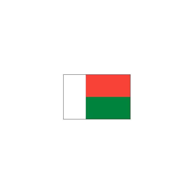 Drapeau Madagascar en tissu 60 x 90 cm