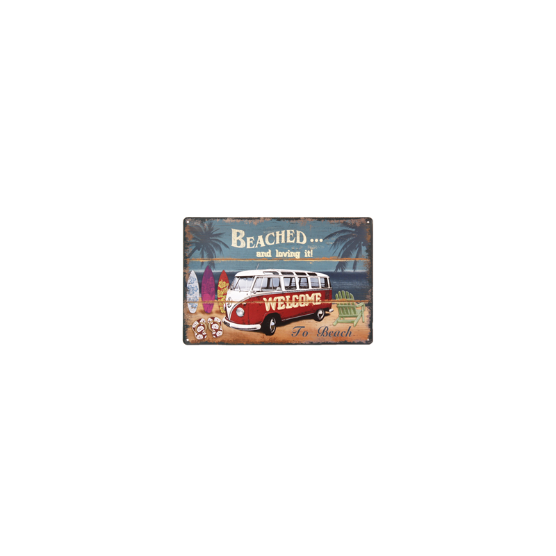 Plaque métal COMBI VAN - 20 x 30cm