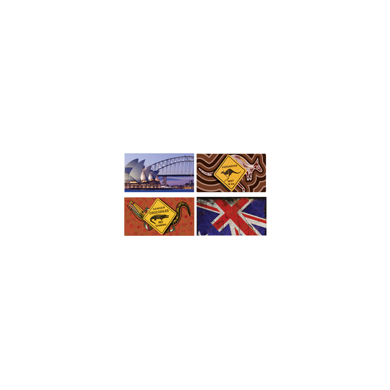 Mobiles Australie x4 - carton - 27 x 49cm