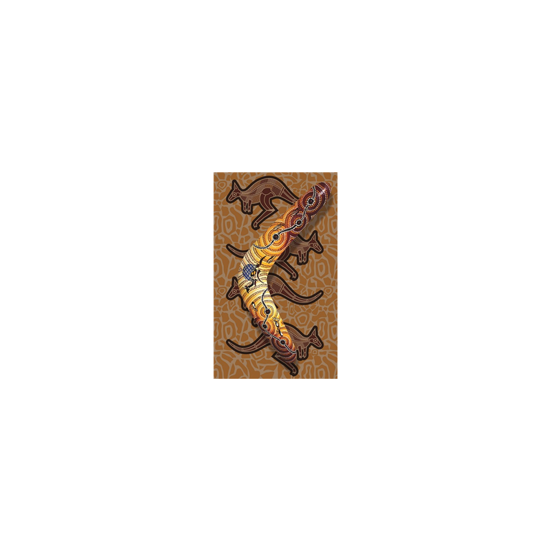 Kakemono Australie Boomerang - 180 x 80 cm - Toile M1 avec structure X- Banner