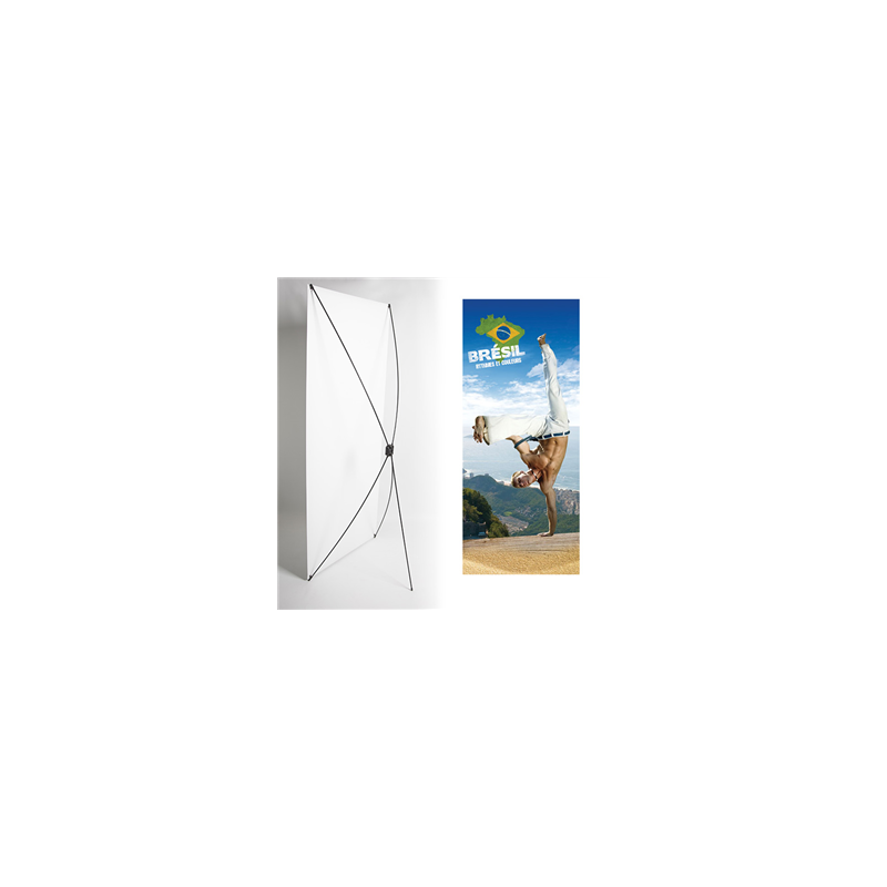 Kakémono Bresil Capoeira 80 x 180 - Toile M1 / Toile M1 avec structure  X-Banner