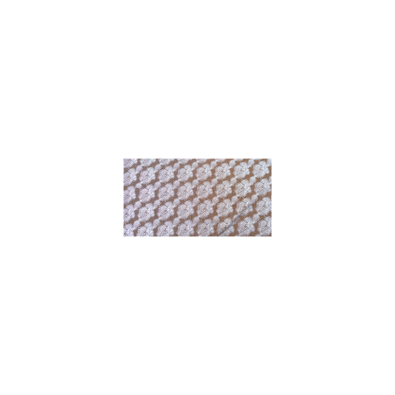 Tissu Fougères brillantes 100% polyester - Larg 150cm - vendu au m