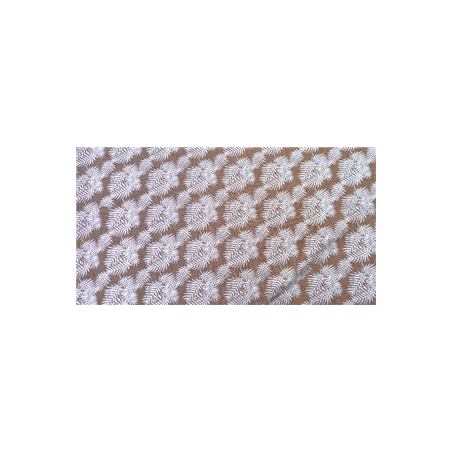 Tissu Fougères brillantes 100% polyester - Larg 150cm - vendu au m
