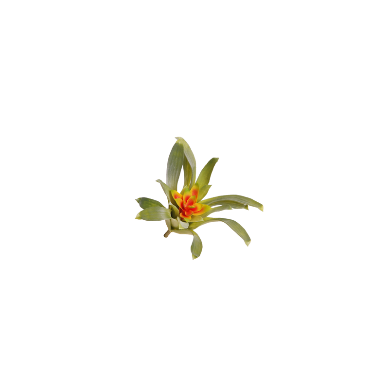 Fleur exotique Billbergia 25cm (fleur artificielle sur 23 cm)