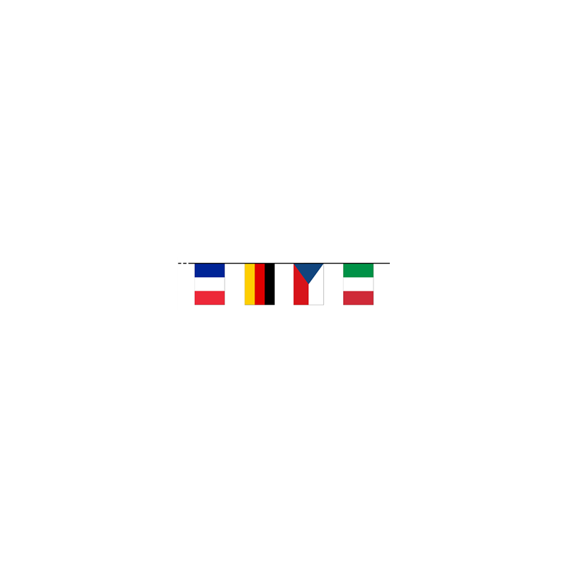 Guirlande 32 nations - tissu Long. 740cm