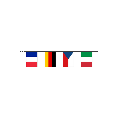 Guirlande 32 nations - tissu Long. 740cm