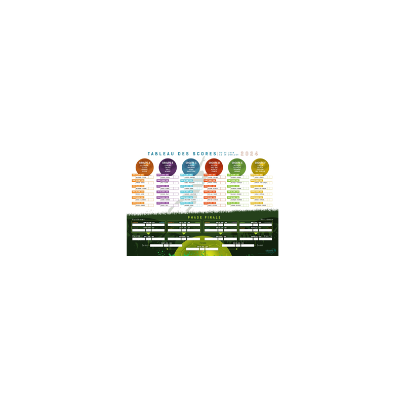Tableau de scores 2024 - 39 x 55 cm
