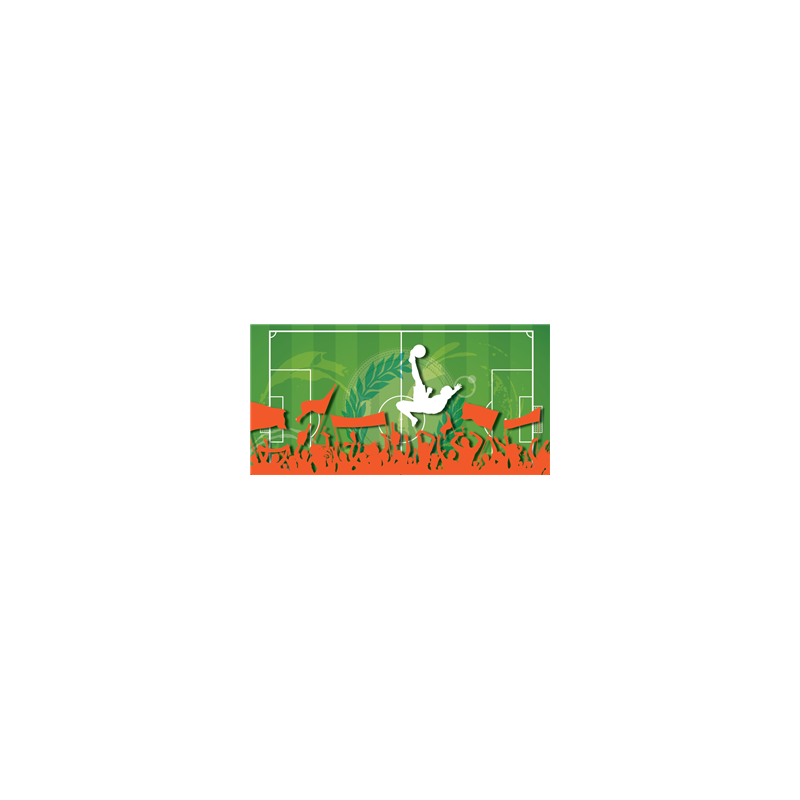 Panoramique Foot 2 sur chevalet - PVC 3mm - ignifuge M1 - 60 x 30 cm