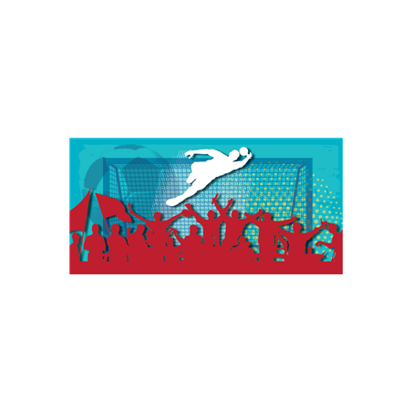 Panoramique Foot 4 sur chevalet - PVC 3mm - ignifuge M1 - 60 x 30 cm