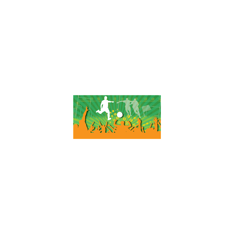 Panoramique Foot 6 sur chevalet - PVC 3mm - ignifuge M1 - 60 x 30 cm