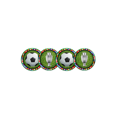 Mobiles Football x4 R/V - carton - Diam. 29cm