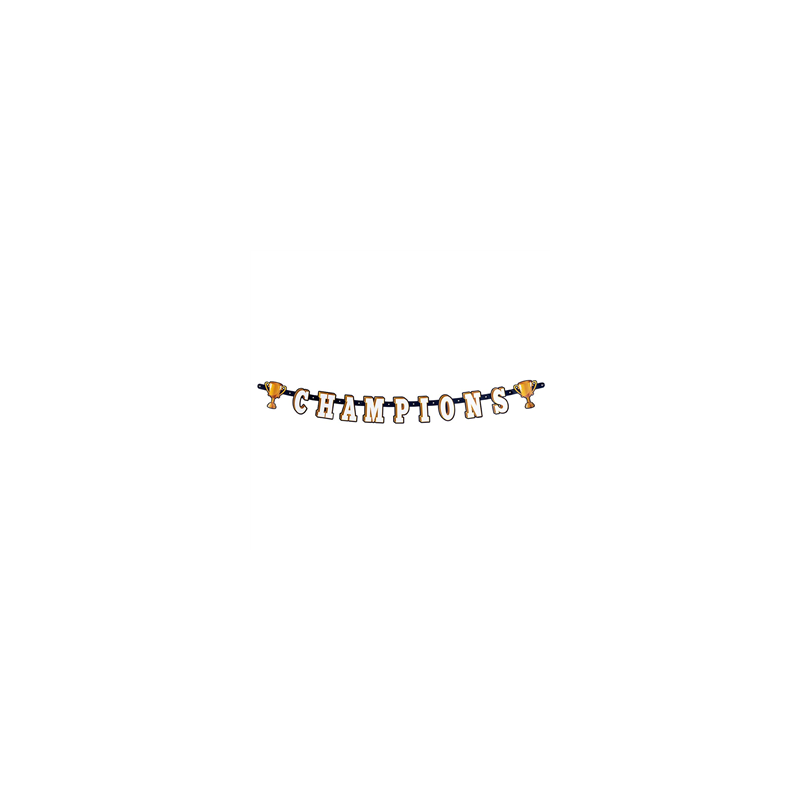 Guirlande lettres 'CHAMPIONS' - Long. 160cm