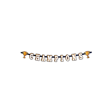 Guirlande lettres 'CHAMPIONS' - Long. 160cm