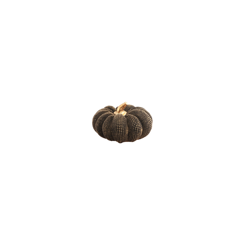 Citrouille texturée bronze 19.5 x 11cm