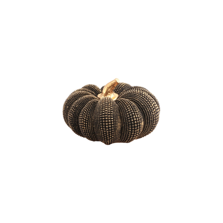 Citrouille texturée bronze 19.5 x 11cm