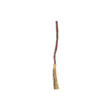 Balai de sorcière pvc et raphia - Long 90cm