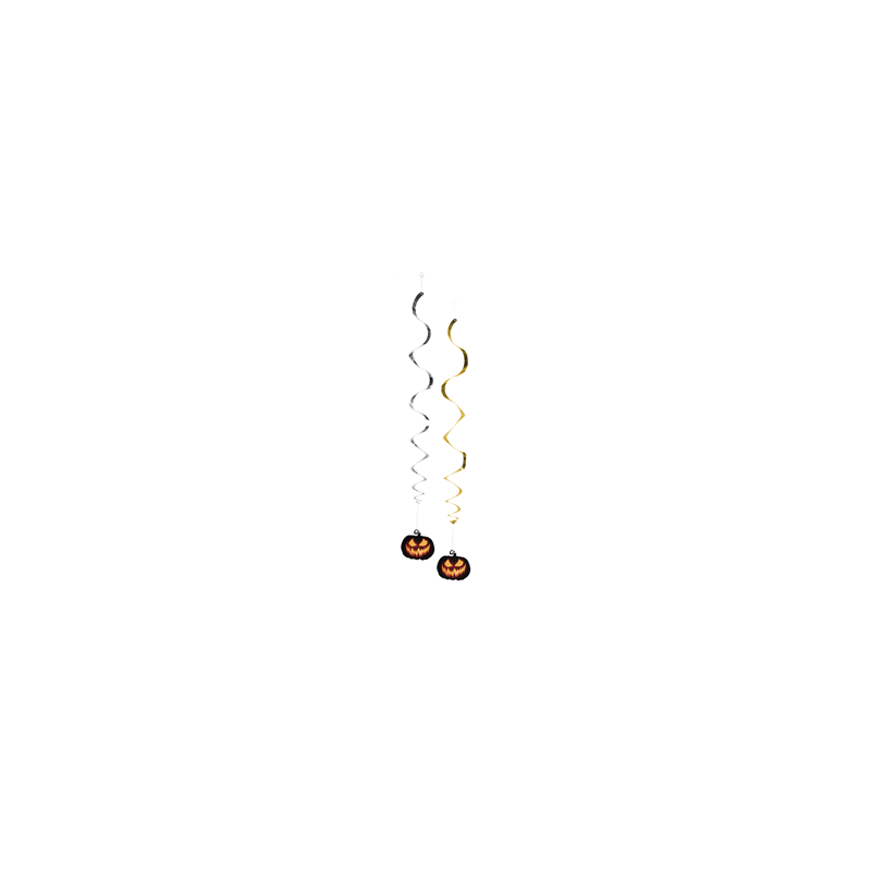 Lot de 2 tourbillons 'Citrouilles' - Haut. 85cm