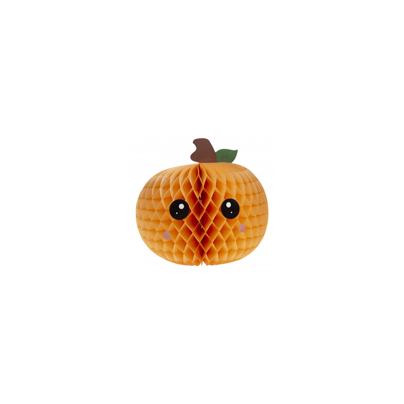Citrouille orange papier - Diam. 20cm