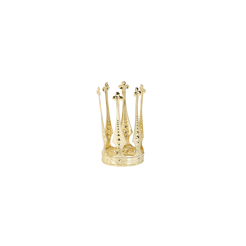 Mini couronne royale en métal doré 12.5 x 6 x 3cm