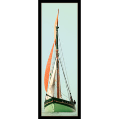 Kakemono Bateau tissu - 65 x 185cm