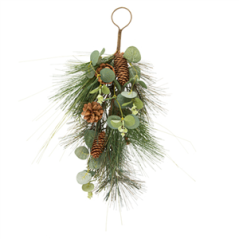 Descente de Sapin  et  Pommes de Pin et Eucalyptus Naturel 50 cm