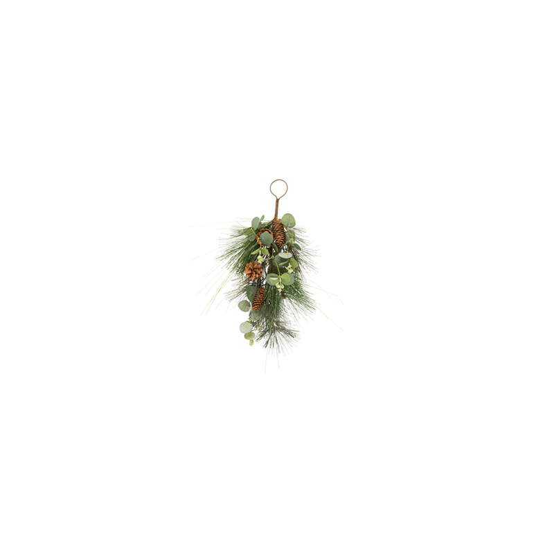 Descente de Sapin  et  Pommes de Pin et Eucalyptus Naturel 50 cm