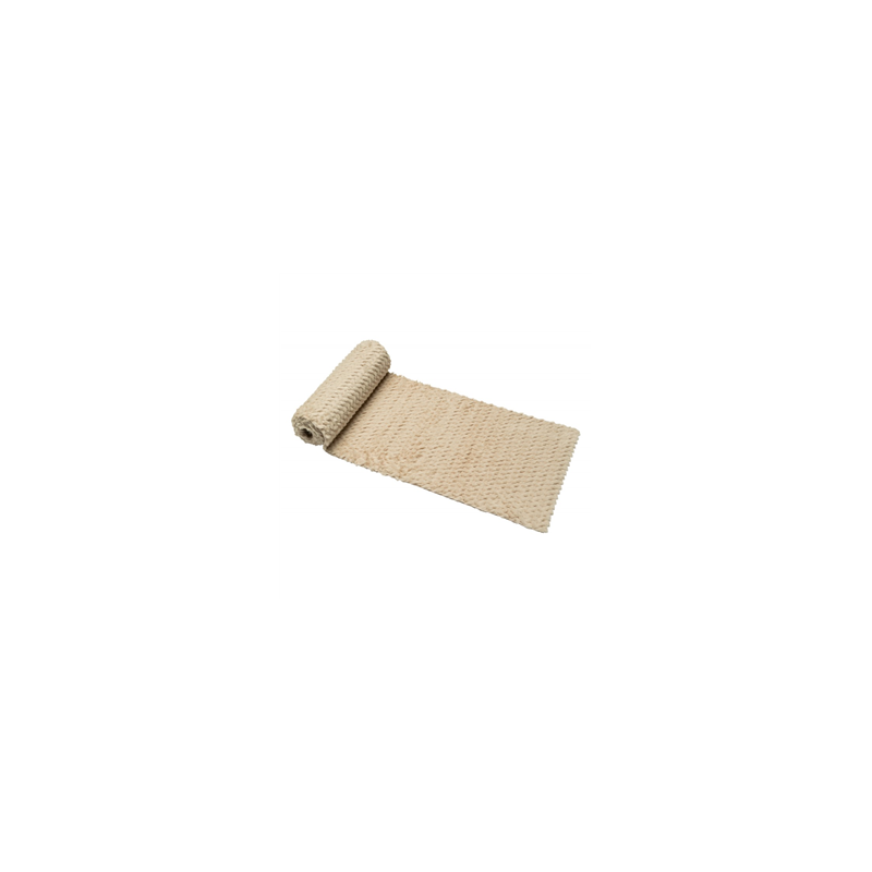 Chemin de table fourrure camel clair 30cm x 3m