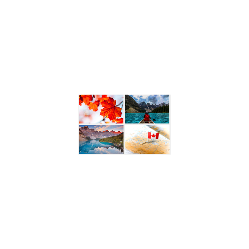 Mobiles Canada x4 - carton - 27 x 49cm