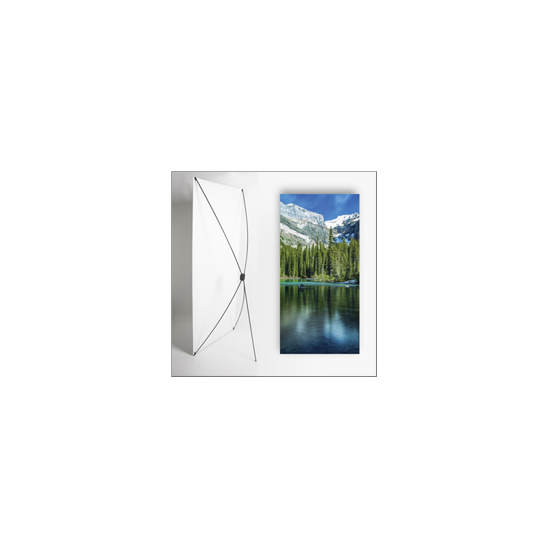Kakemono Canada lac  - 180 x 80 cm sur Toile M1 avec structure  X- Banner
