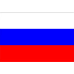 Drapeau Russie - tissu - 90 x 150cm