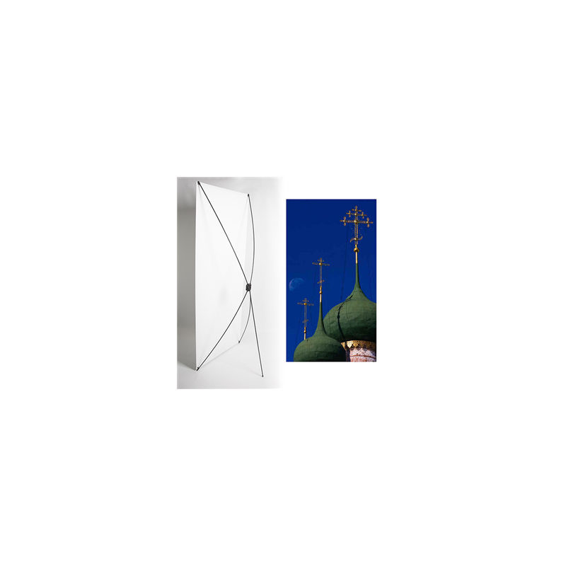 Kakemono clochers à bulbe - 180 x 80 cm - Toile M1 avec structure  X- Banner