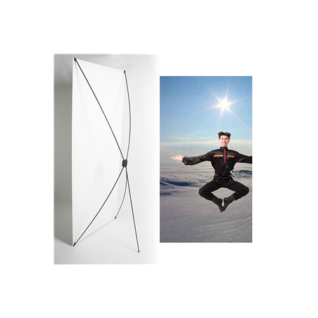 Kakemono Cosaque - 180 x 80 cm - Toile M1 avec structure  X- Banner