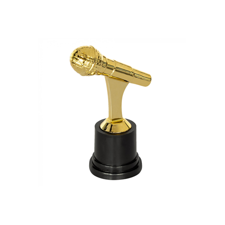 Trophée microphone 12 x 8 cm