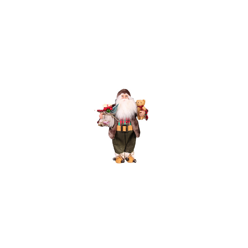 Pere Noel Ours / Cadeau Hauteur 61 cm
