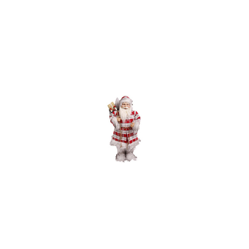 Pere Noel Trappeur - Hauteur 30 cm
