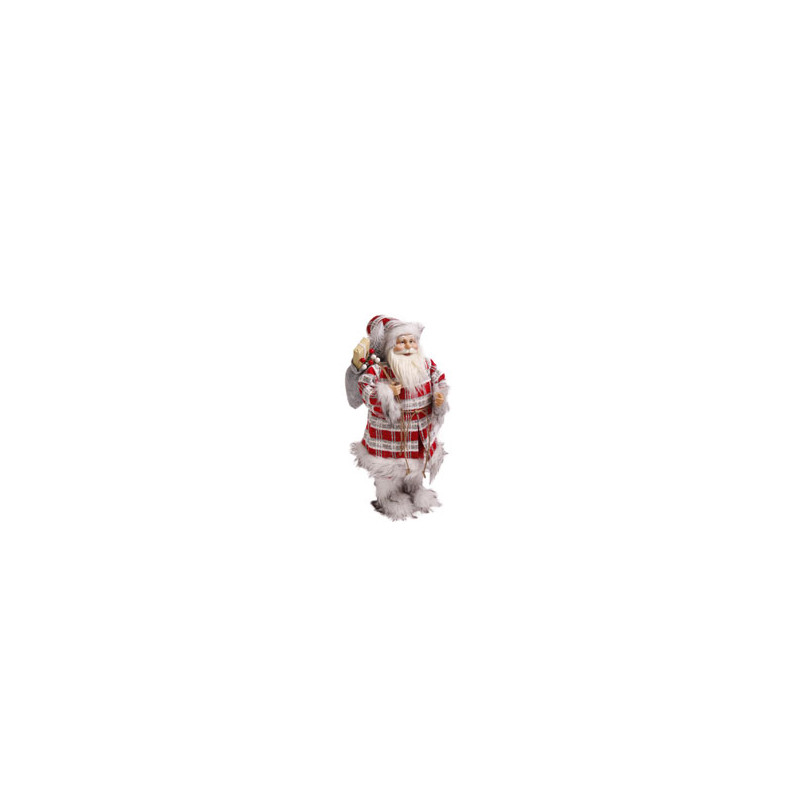 Pere Noel Trappeur - Hauteur 45 cm