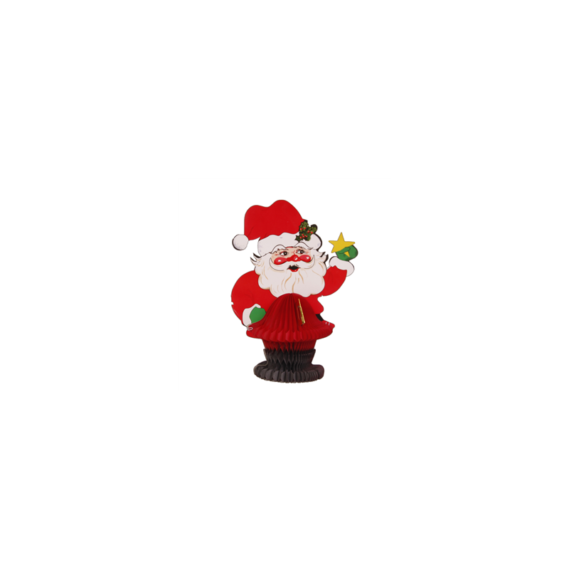 Pere noel alveole hauteur 40 cm