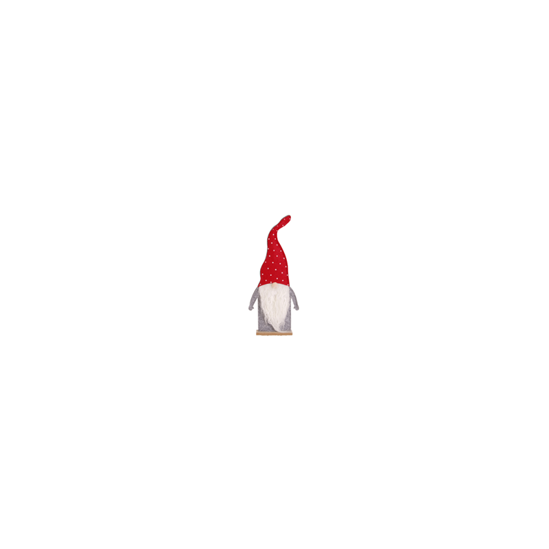 Père Noel Feutrine - bonnet à pois 31cm