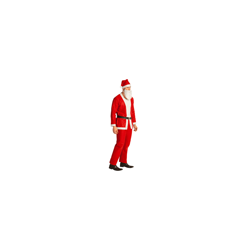 Costume de Père Noel mixte - polyester - taille unique