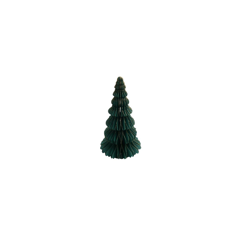 Sapin alvéolé papier - Haut. 30cm Diam. 16cm