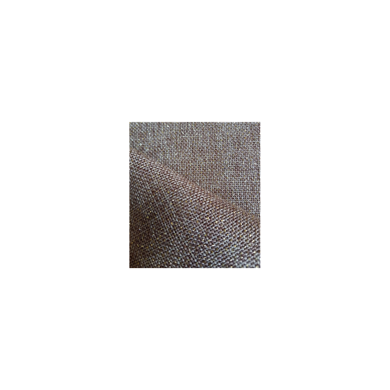 Tissu pailleté or scintillant - toile de jute le ml - Larg.150cm