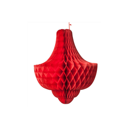 Suspension Versailles papier alvéolé - Haut. 50cm x Large 44cm