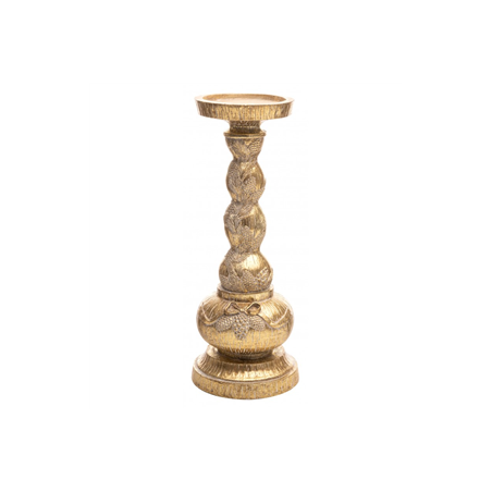 Chandelier doré pomme de pin en résine 12,5 x 30cm