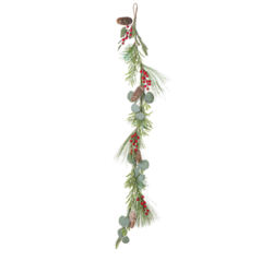 Guirlande Noël Sucré - Rouge, Vert et Brun 1,20m
