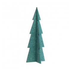 Sapin 3D en feutrine verte 19 x 19 x 50 cm