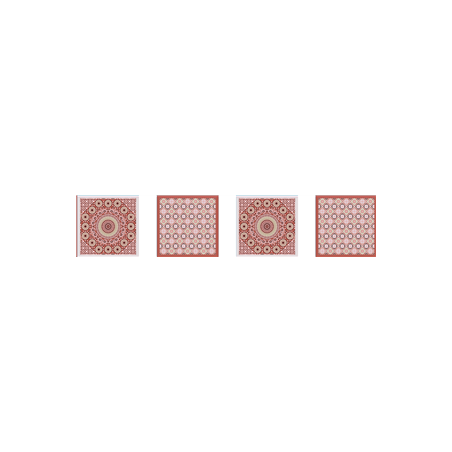 Guirlandes Zellige orientale - LOT DE 4 - 10 fanions papier 20 x 20cm