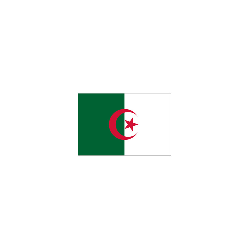 Drapeau Algérie - tissu - 90 x 150cm