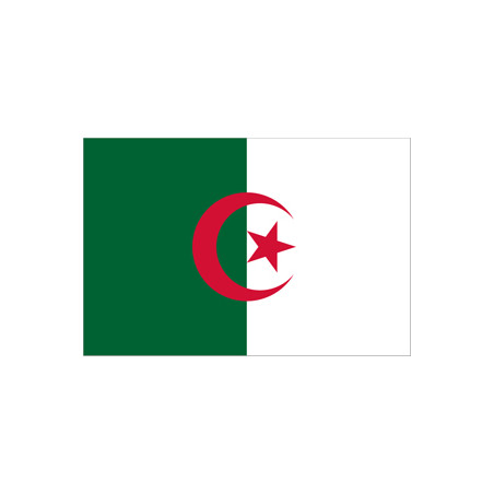 Drapeau Algérie - tissu - 90 x 150cm