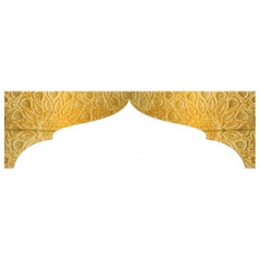 Fronton Oriental 150 x 45 cm (2 éléments) Recto Verso - ignifugé M1