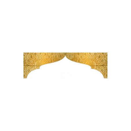 Fronton Oriental 150 x 45 cm (2 éléments) Recto Verso - ignifugé M1